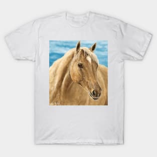 A Blond Horse Painting T-Shirt